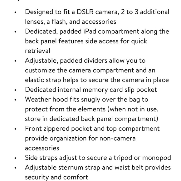 NEW CASE LOGIC Backpack Gray for DSLR Camera & iPad (CPL-108) - Picture 12 of 16